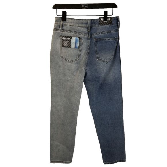 Fire & Rain High-Rise Ankle Length Jeans Tow Tone Size 9 Non Stretch NEW - Picture 2 of 10